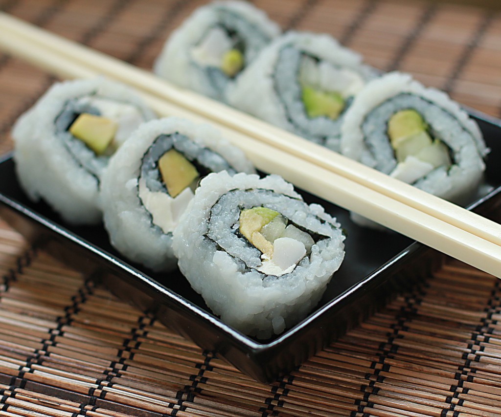 sushi california rolls