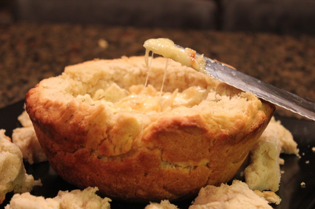 Baked Brie in Bread Bowl