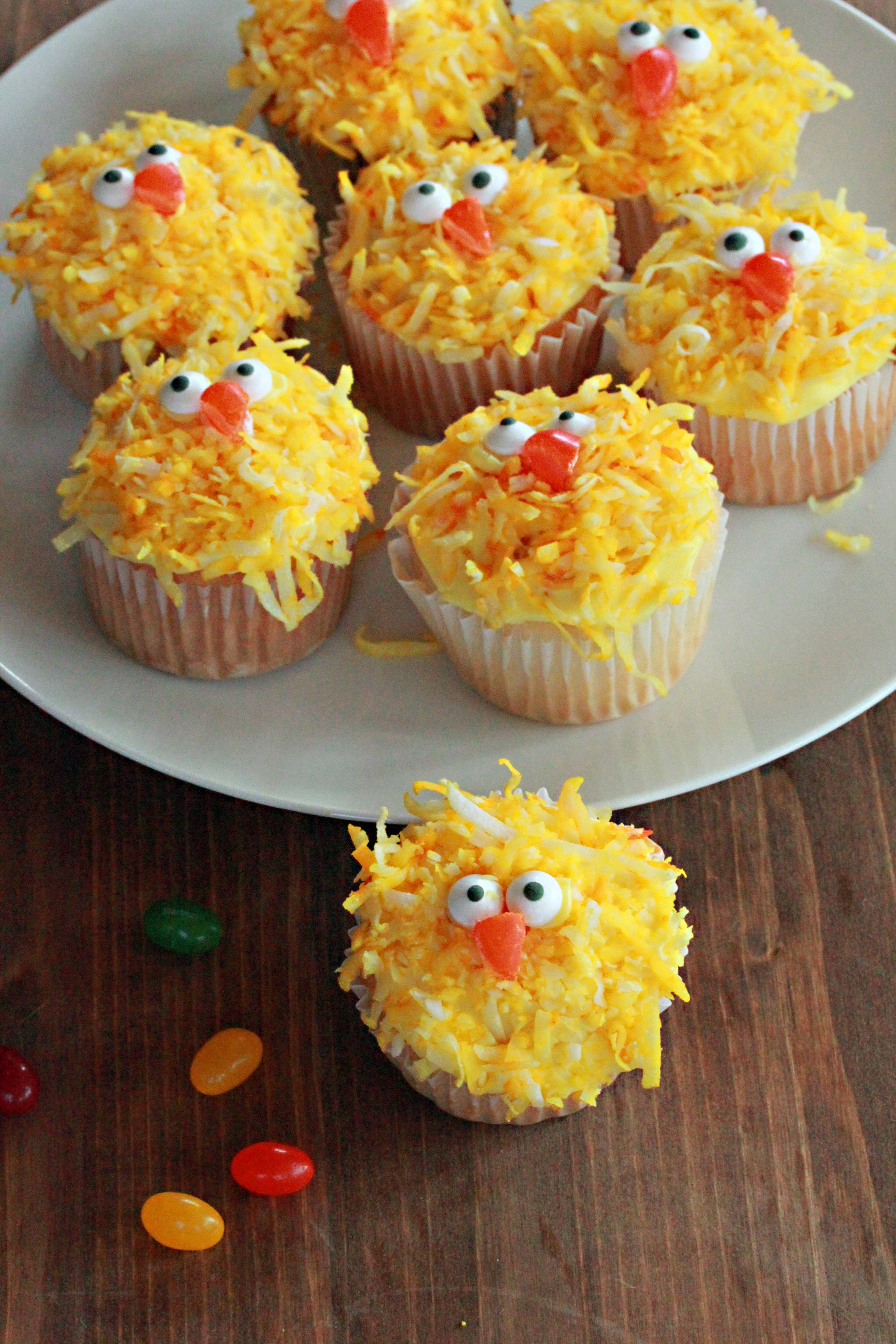 Easter Chick Cupcakes - Frugal Bites
